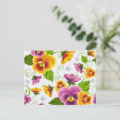 Carte Postale Vivid fleurs de pansement (Debout devant)