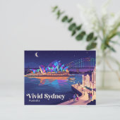 Carte Postale Vivid Sydney Australie (Debout devant)