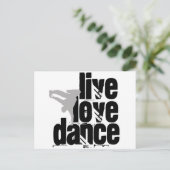 Carte Postale Vivre, Amour, Danse (Debout devant)