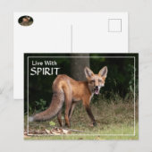 Carte Postale Vivre Avec Esprit (Devant / Derrière)