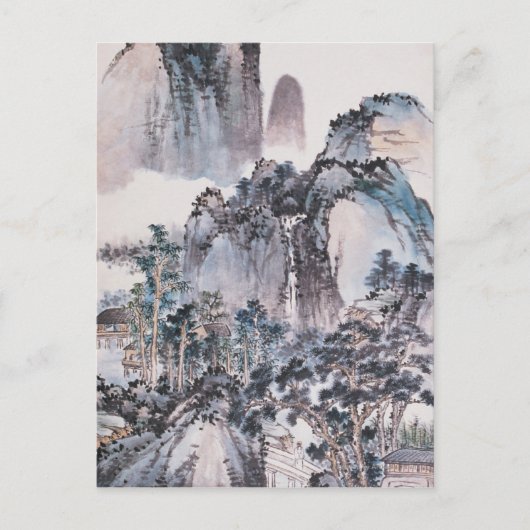 Carte Postale Vivre dans les montagnes (Devant)