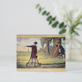 Carte Postale Vivre Facile; appareil à duvet (Debout devant)