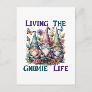Carte Postale Vivre La Vie Gnome