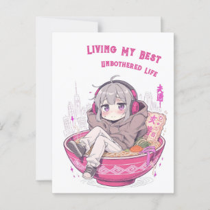 Carte Postale Vivre ma meilleure vie insouciante