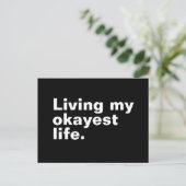 Carte Postale Vivre ma vie la plus agréable. (Debout devant)