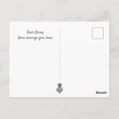 Carte Postale Vivre, rire, aimer et Celerybrer la vie (Dos)