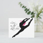 Carte Postale Vivre sur la piste de danse Danse Danseur rose (Debout devant)