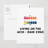 Carte Postale Vivre sur le bord acide / base (Devant / Derrière)