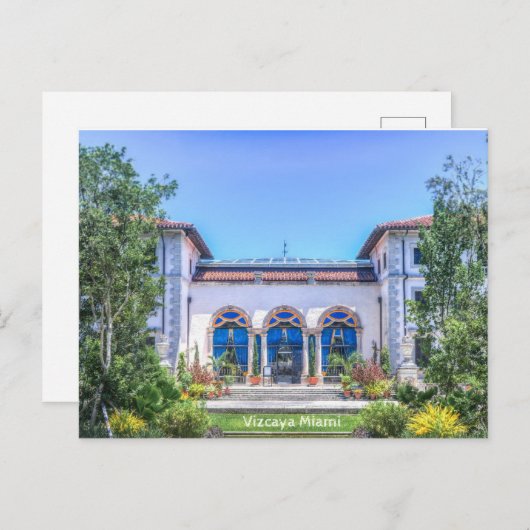 Carte Postale Vizcaya Miami (Devant / Derrière)
