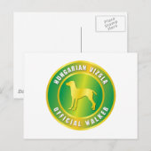 Carte Postale Vizsla (Devant / Derrière)