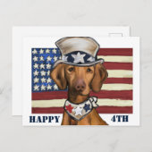 CARTE POSTALE VIZSLA (Devant / Derrière)