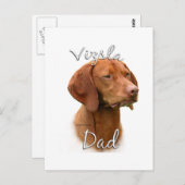 Carte Postale Vizsla Papa 2 (Devant / Derrière)