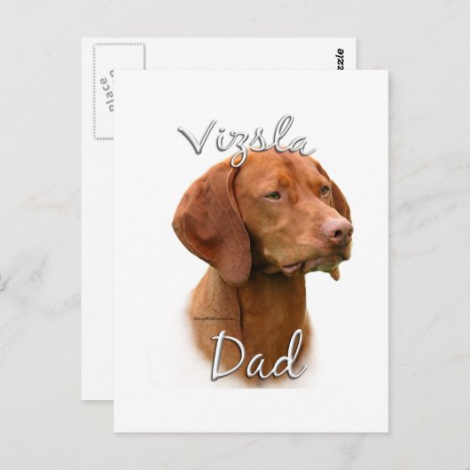 Carte Postale Vizsla Papa 2 (Devant / Derrière)