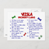 Carte Postale VIZSLA, propriété Lois 2 (Devant / Derrière)