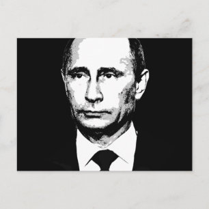 Carte Postale Vladamir Poutine face