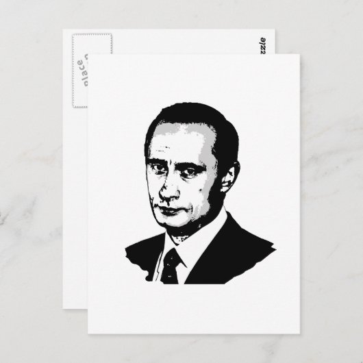 Carte Postale Vladimir Poutine (Devant / Derrière)