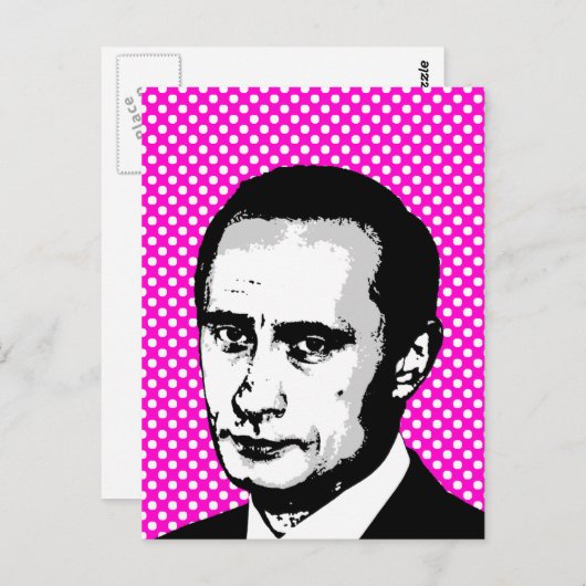 Carte Postale Vladimir Poutine (Devant / Derrière)