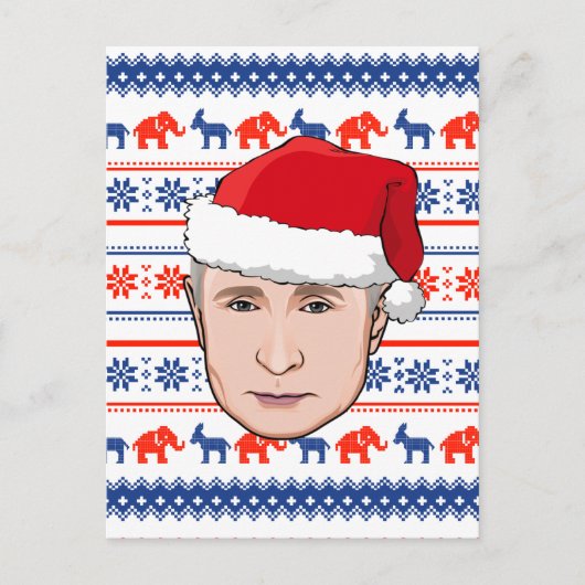 Carte Postale VLADIMIR POUTINE Noël (Devant)