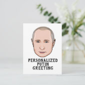 CARTE POSTALE VLADIMIR POUTINE PERSONNALISÉ (Debout devant)
