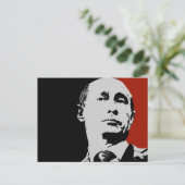 Carte Postale Vladimir Poutine rouge (Debout devant)