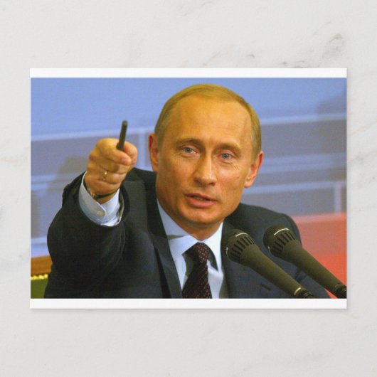 Carte Postale Vladimir Poutine veut donner à cet homme un (Devant)