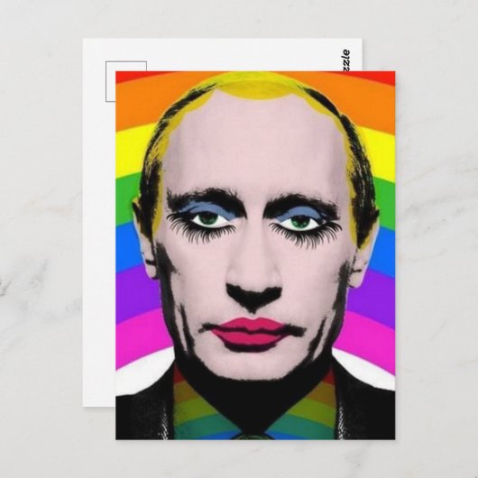 Carte Postale Vladimir Vladimirovitch Poutine (Devant / Derrière)