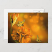 Carte Postale vlinders oranje (Devant / Derrière)