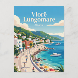 Carte Postale Vlorë Lungomare Albanie
