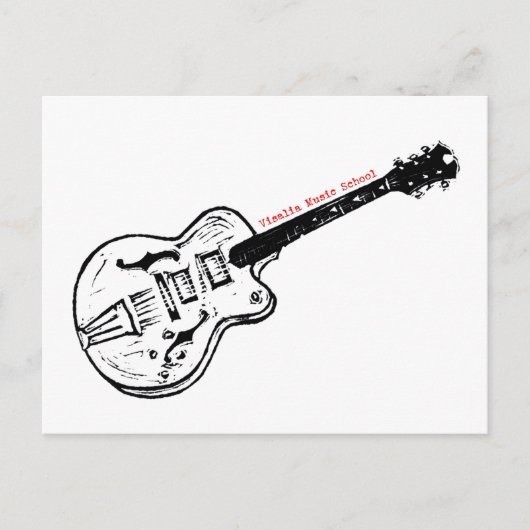 Carte postale VMS Electric Guitare (Devant)