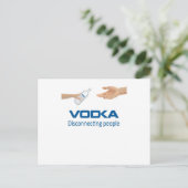 Carte Postale Vodka - Déconnecter les gens (Debout devant)