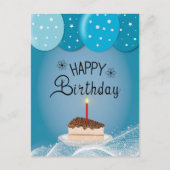 Carte Postale voeu d'anniversaire (Devant)