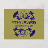 CARTE POSTALE VOEU D'ANNIVERSAIRE DE MAMAN (Devant)