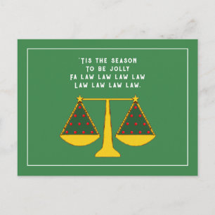 Carte Postale Vœu de Noël du cabinet d'avocats