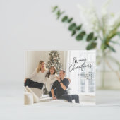 Carte Postale Vœu Moderne, Joyeux Noël Photo de Famille à Envoye (Debout devant)