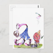 Carte Postale voeu pieux - golf, tony fernandes (Devant / Derrière)