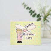 Carte Postale Voeux Accordés Fairy Godmère (Debout devant)