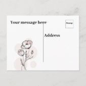 Carte postale voeux anniversaire (Dos)