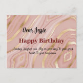 Carte postale voeux anniversaire (Devant)