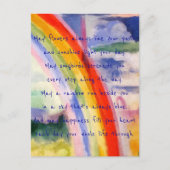 Carte Postale Voeux arc-en-ciel (alternative 3) (Devant)