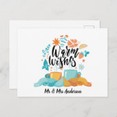 Carte Postale Vœux Chaleureux (Devant / Derrière)