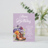 Carte Postale Vœux d'anniversaire chrétiens Philippiens 4:8 (Debout devant)