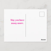 Carte Postale Vœux d'anniversaire chrétiens Psaume 6:4 (Dos)