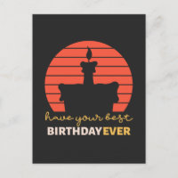 Vœux d'anniversaire motivants avec gâteau