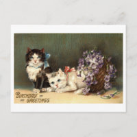 Vœux d'anniversaire Repro Vintage 1910