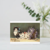 Carte Postale Voeux d'anniversaire Repro Vintage 1910 (Debout devant)