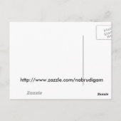 Carte Postale Voeux d'anniversaire rose (Dos)