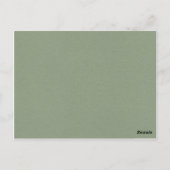 Carte Postale Vœux de Baby Shower pour Bébé sur le thème des Ani (Dos)