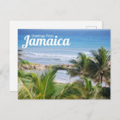 Carte Postale Voeux de Jamaïque Postcard (Devant / Derrière)