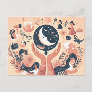 Carte Postale Voeux de la Journée internationale de la femme