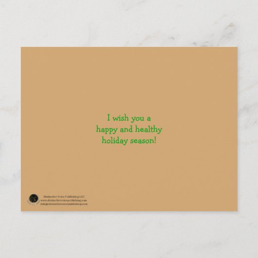 Carte Postale Vœux de la saison (Dos)